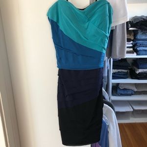 Strapless cocktail dress